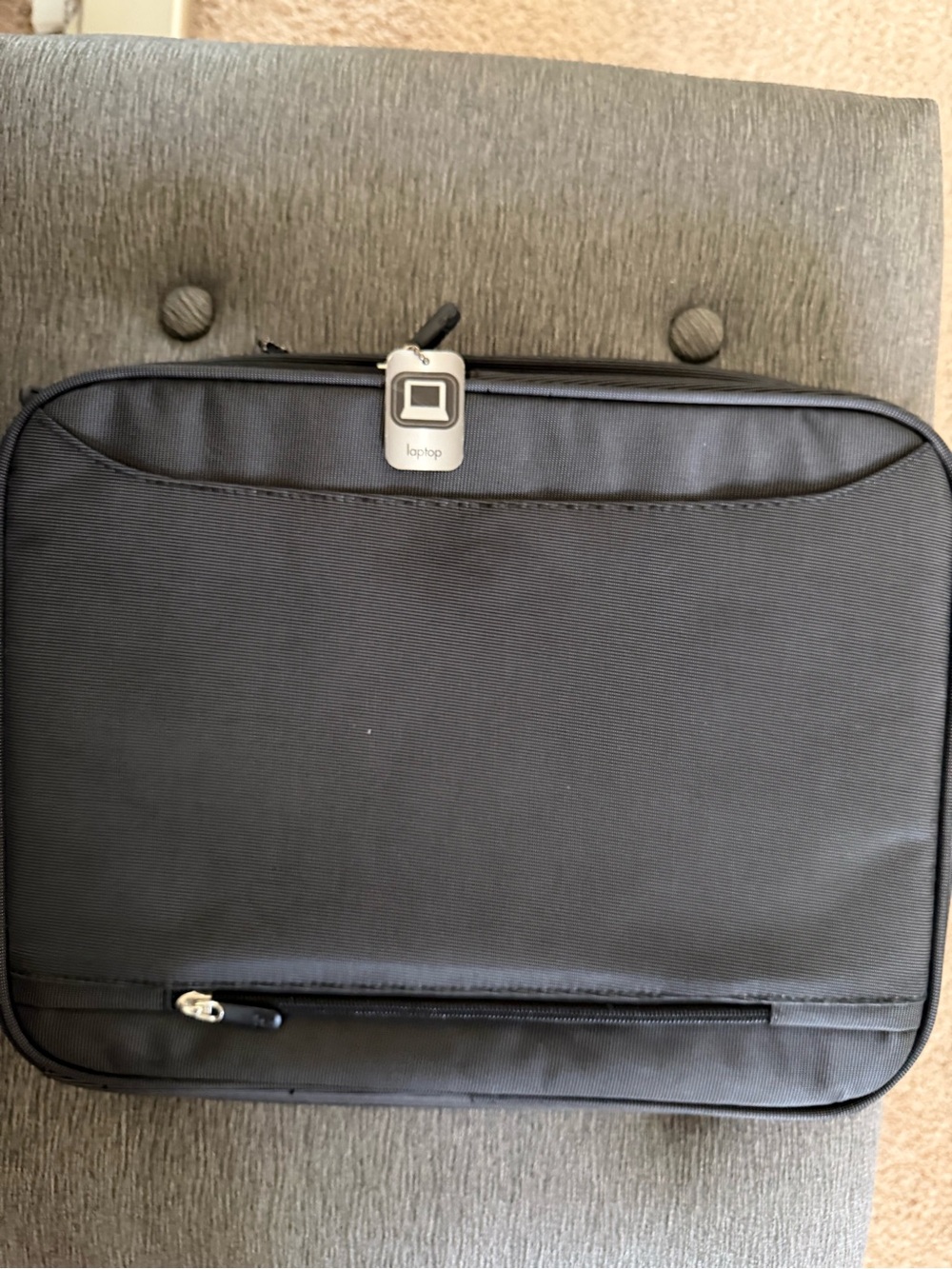 iHome Heathered Gray Laptop Computer Travel Carry Case NWOT No strap